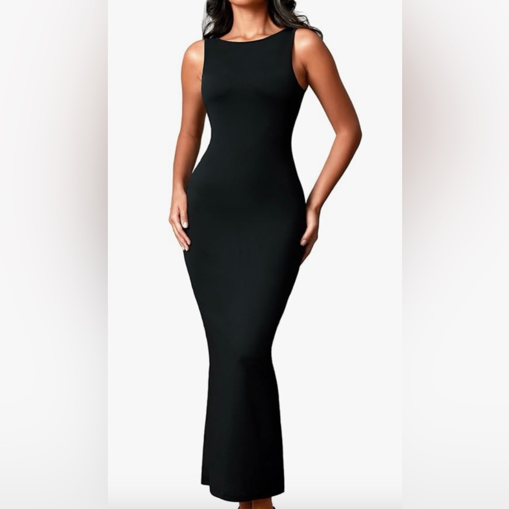 New no tags! Boat Neck Bodycon Maxi Dresses for Women Sleeveless size M
